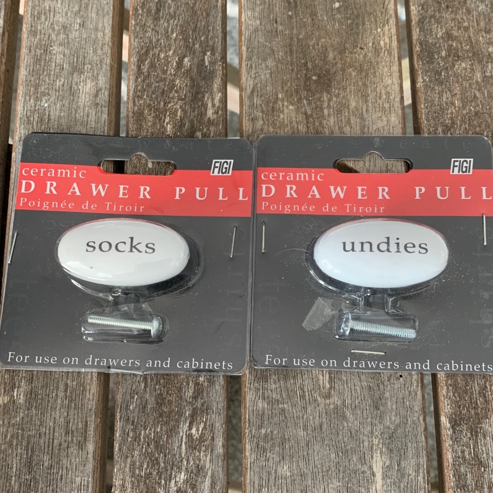 Sock and Undies Drawer Cabinet Pulls - Picture 1 of 3